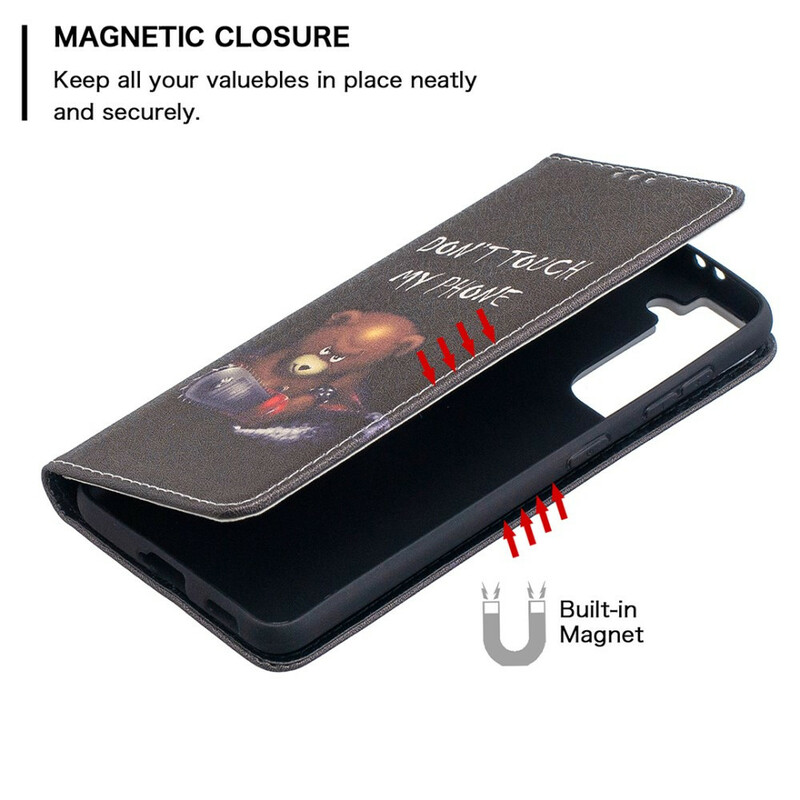 Flip Cover Samsung Galaxy S21 5G Orso pericoloso