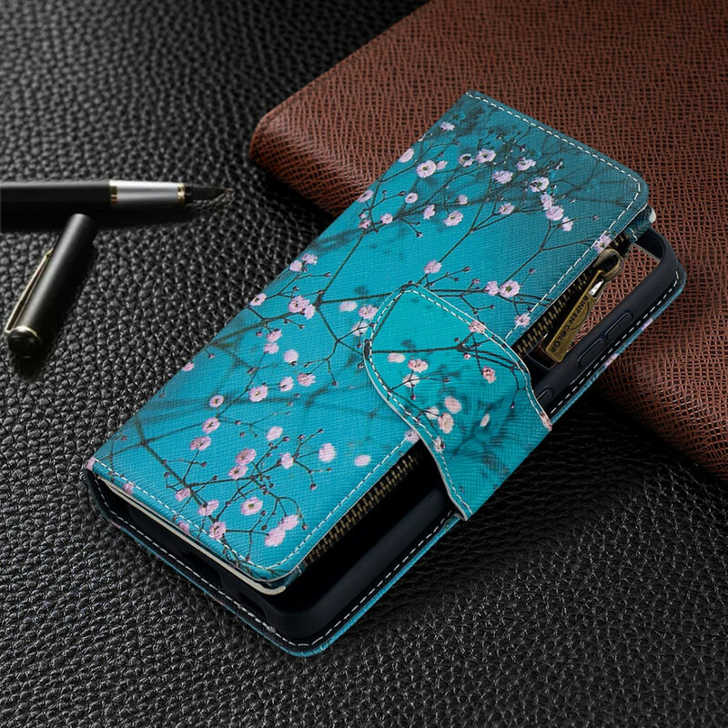 Samsung Galaxy S21 5G con cover a zip Albero