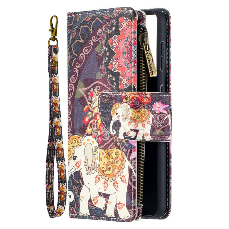 Custodia Samsung Galaxy S21 5G Zipped Pocket Elephant