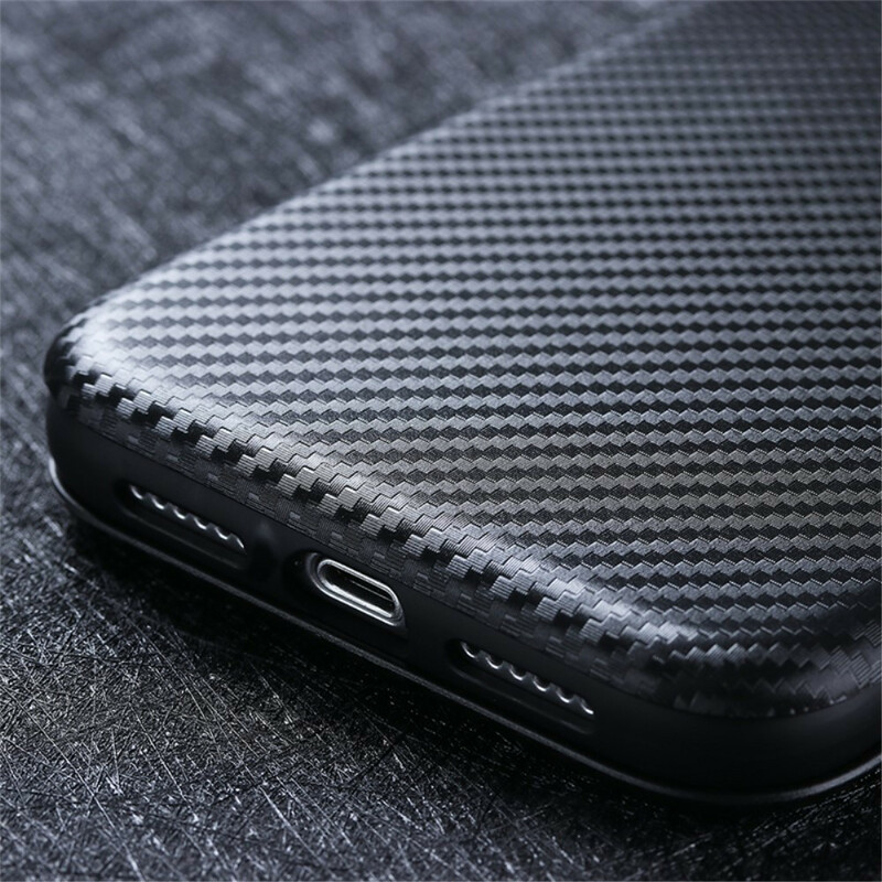 Flip Cover Samsung Galaxy A02s in fibra di carbonio