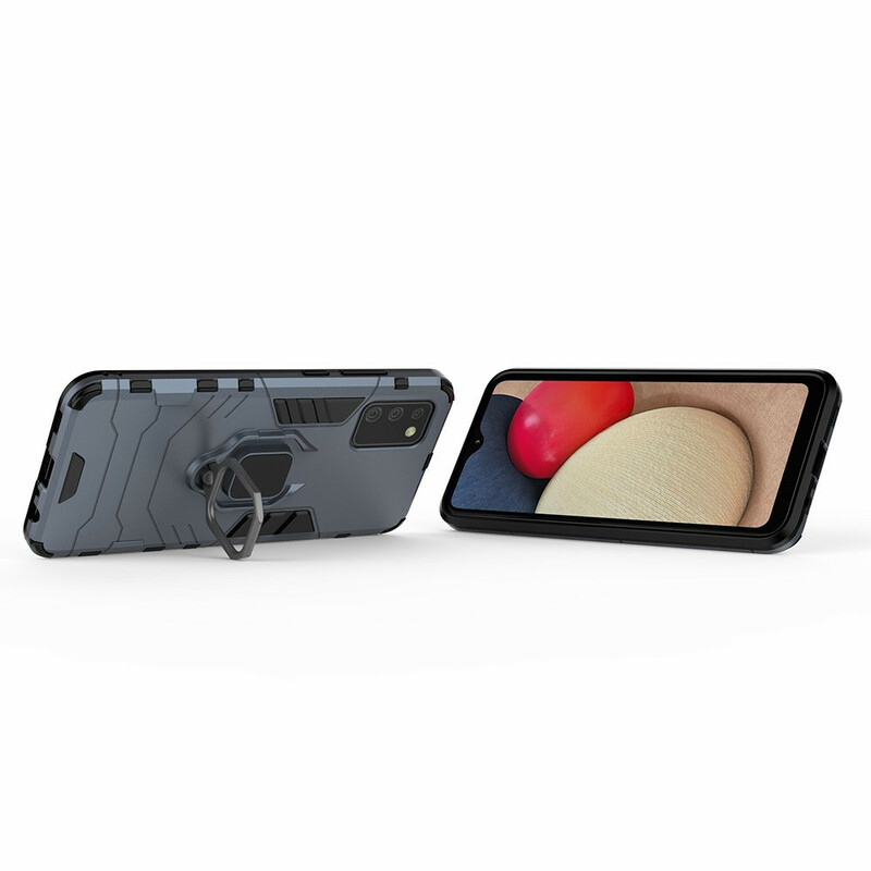 Samsung Galaxy A02s Custodia resistente agli anelli