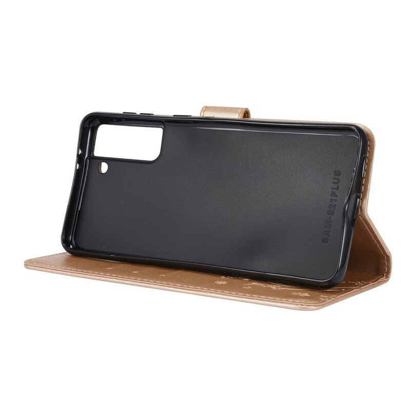 Samsug Galaxy S21 Plus 5G Custodia Farfalle nel vento