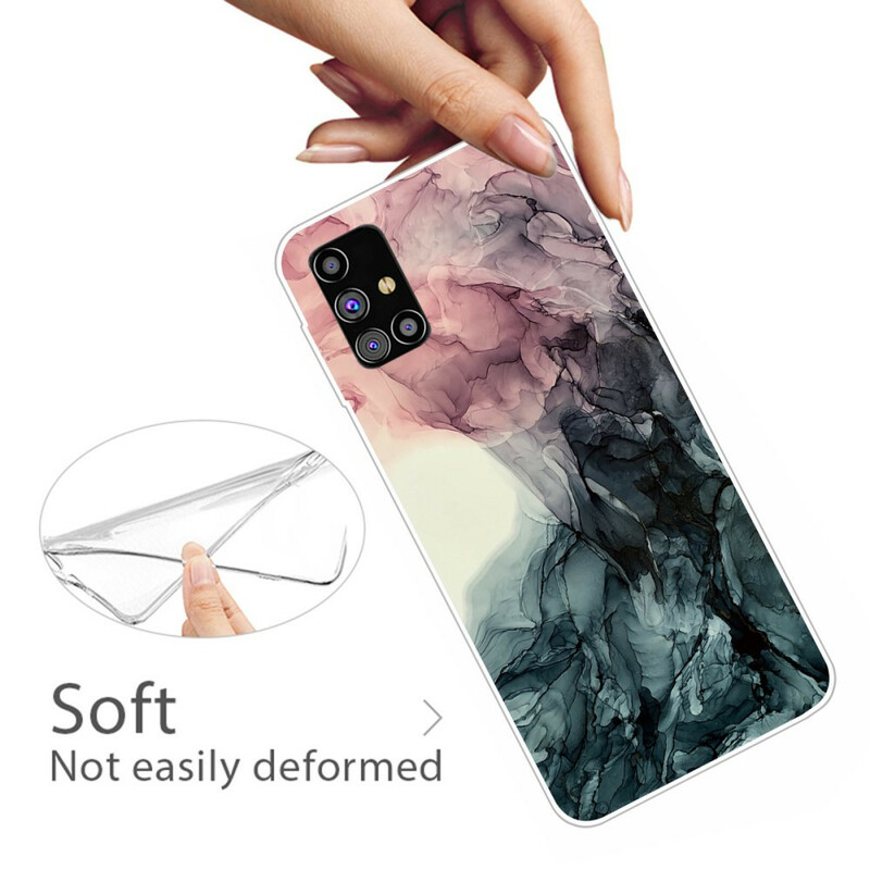 Samsung Galaxy M51 Custodia color marmo