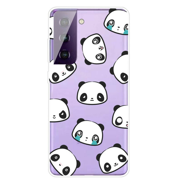 Samsung Galaxy S21 Plus 5G Clear Case Pandas sentimentale