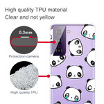 Samsung Galaxy S21 Plus 5G Clear Case Pandas sentimentale