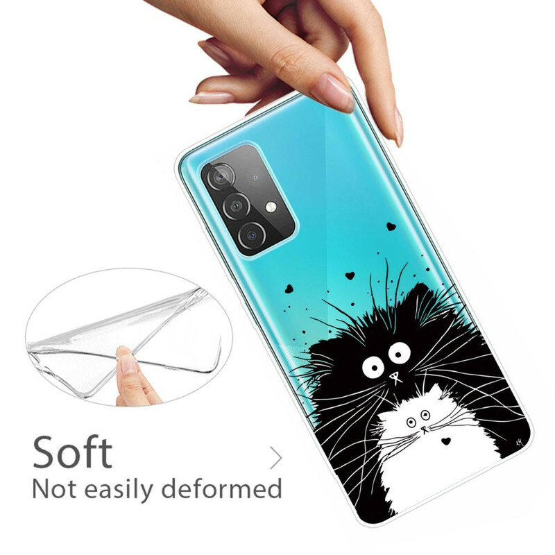 Caso Samsung Galaxy A72 5G Guarda i gatti