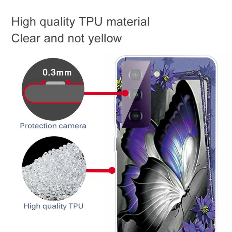 Samsung Galaxy S21 Plus 5G Butterfly Case Royal