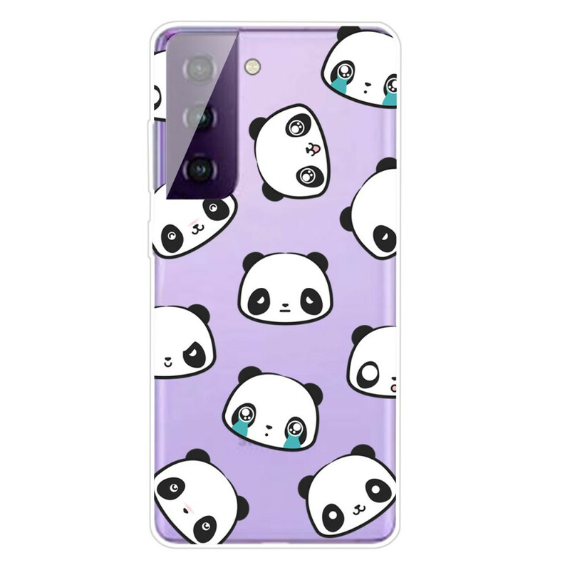 Samsung Galaxy S21 5G Custodia sentimentale Pandas