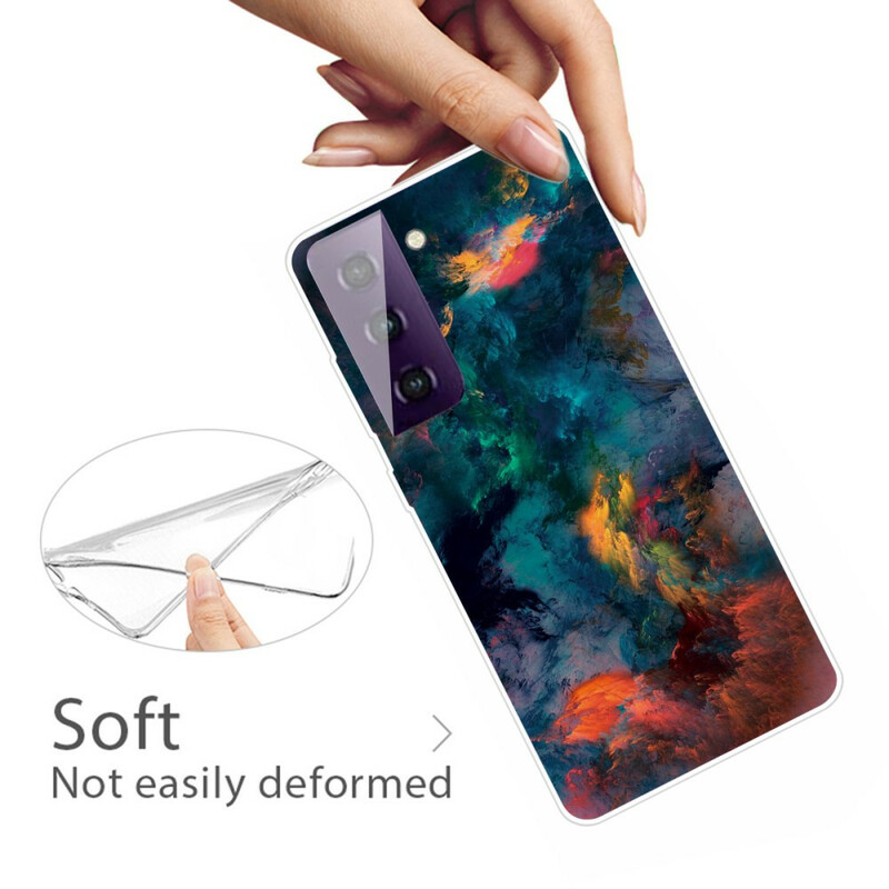 Samsung Galaxy S21 5G Custodia Nuvole Colorate
