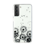 Samsung Galaxy S21 Plus 5G Clear Case Nero Dandelion
