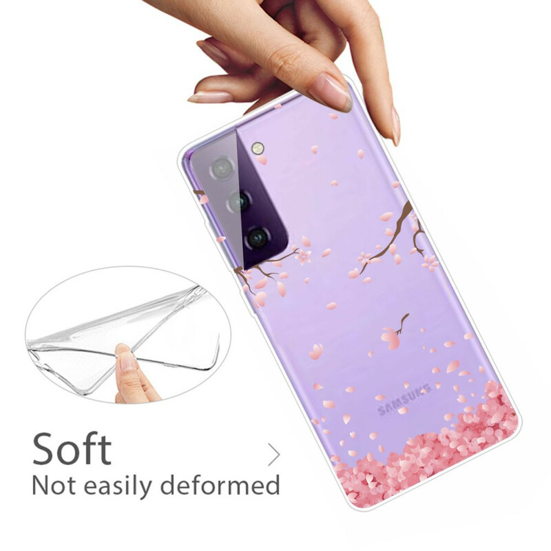 Samsung Galaxy S21 5G Custodia con rami di fiori
