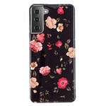 Samsung Galaxy S21 5G Custodia Serie Floralies Fluorescente