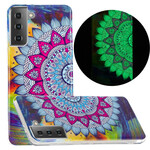 Samsung Galaxy S21 5G Mandala Custodia colorata fluorescente