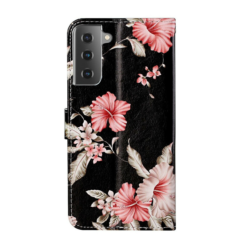 Samsung Galaxy S21 5G Custodia con fiori