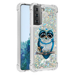 Samsung Galaxy S21 5G Custodia Miss Owl Glitter