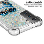 Samsung Galaxy S21 5G Custodia Miss Owl Glitter