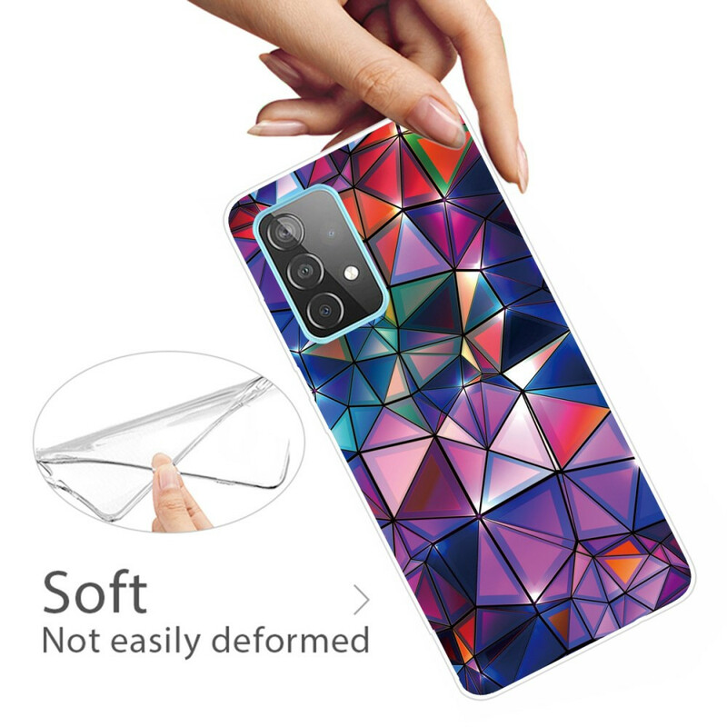 Samsung Galaxy A72 5G Custodia a geometria flessibile