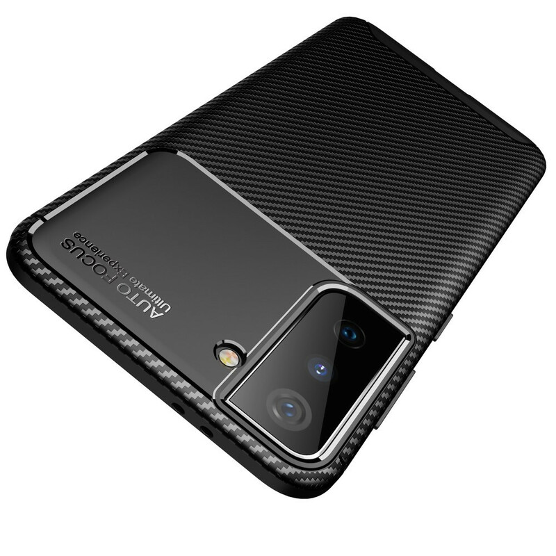 Samsung Galaxy S21 5G Custodia flessibile in fibra di carbonio con texture
