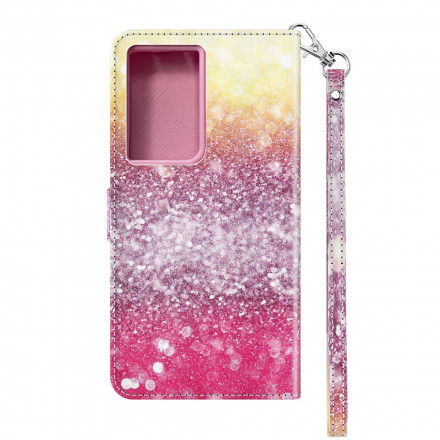 Samsung Galaxy S21 Ultra 5G Glitter Magenta fodral