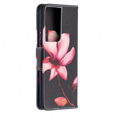 Samsung Galaxy S21 Ultra 5G fodral Rosa blomma