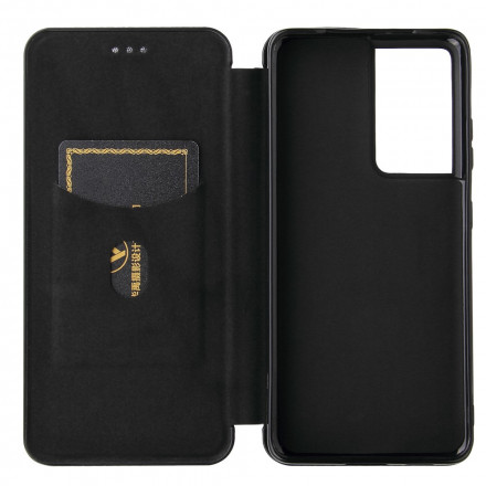 Flip Cover Samsung Galaxy S21 Ultra 5G Carbon Fiber