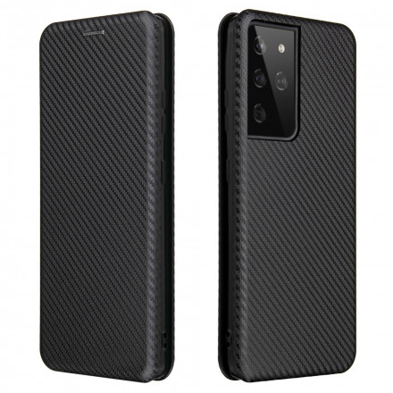 Flip Cover Samsung Galaxy S21 Ultra 5G Carbon Fiber