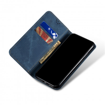 Flip Cover Samsung Galaxy A72 5G Jeans Fabric