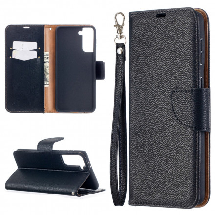Samsung Galaxy S21 Plus 5G fodral Lychee Oblique Flap