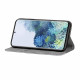 Flip Cover Samsung Galaxy S21 Plus 5G Tvåfärgad läder effekt