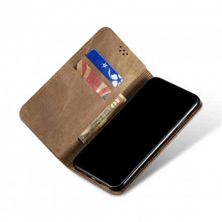 Flip Cover Xiaomi Redmi Note 9 5G / Redmi Note 9T 5G Jeans Fabric