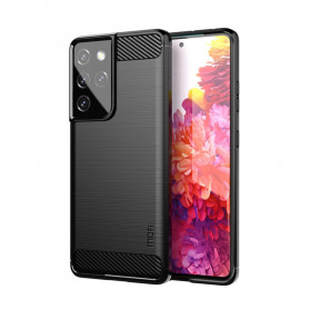 Samsung Galaxy S21 Ultra 5G borstat kolfiberfodral MOFI
