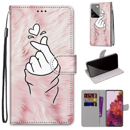 Samsung Galaxy S21 Ultra 5G Finger Heart Case