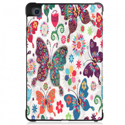 Smart SkalSamsung Galaxy Tab A7 (2020) Förstärkt fjärilar och blommor