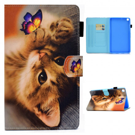 Samsung Galaxy Tab A7 (2020) fodral Min kattunge och fjäril