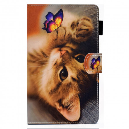 Samsung Galaxy Tab A7 (2020) fodral Min kattunge och fjäril