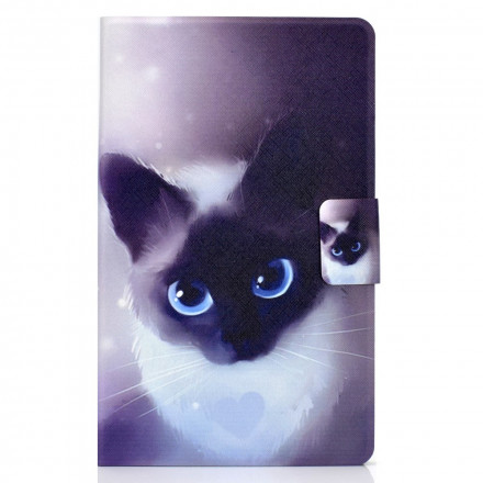 Fodral Samsung Galaxy Tab A7 (2020) katt blå ögon