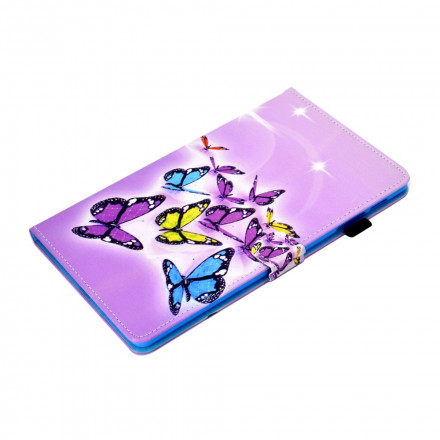 Samsung Galaxy Tab A7 fodral (2020) målade fjärilar