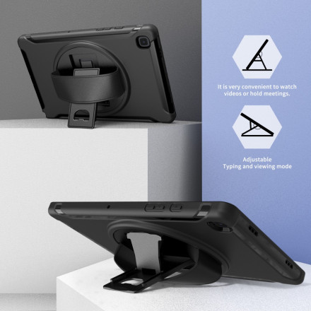 Samsung Galaxy Tab A7 (2020) Trippelskyddsfodral med rem och stativ
