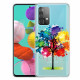 Samsung Galaxy A52 5G Väska med vattenfärg för träd