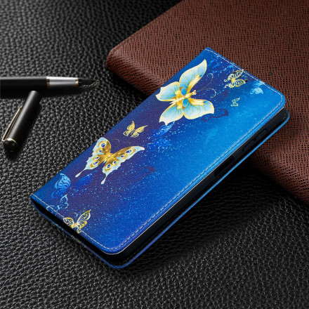 Flip Cover Samsung Galaxy A32 5G Färgade fjärilar