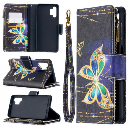 Samsung Galaxy A32 5G Zipped Pocket Butterflies Art