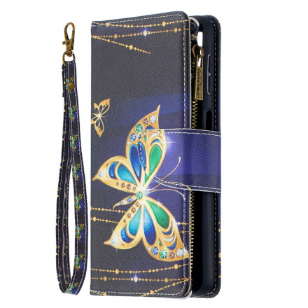 Samsung Galaxy A32 5G Zipped Pocket Butterflies Art