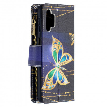 Samsung Galaxy A32 5G Zipped Pocket Butterflies Art