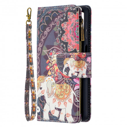 Samsung Galaxy A32 5G Ficka med dragkedja Elephant Case