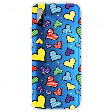 Xiaomi Redmi 9A Multicolour Heart Case