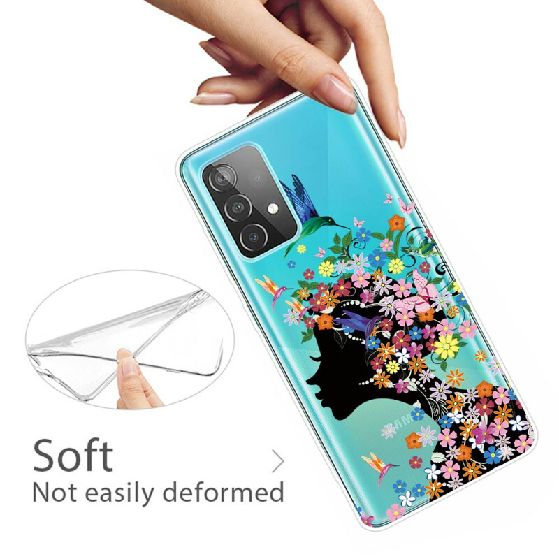 Samsung Galaxy A32 5G söt blommigt huvudfodral