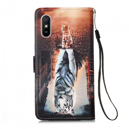 Xiaomi Redmi 7A-fodral Ernest the Cat med nyckelband