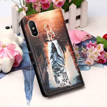 Xiaomi Redmi 7A-fodral Ernest the Cat med nyckelband