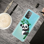 Samsung Galaxy 32 5G Panda fodral på bambu