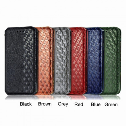 Flip Cover Samsung Galaxy A42 5G Lädereffekt Diamond Texture